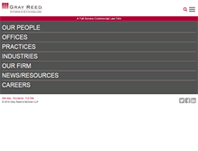 Tablet Screenshot of grayreed.com